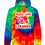 Thumbnail: Assorted Camp Designs Youth Multi-Color Swirl Hooded Tie-Dyed Sweatshirt