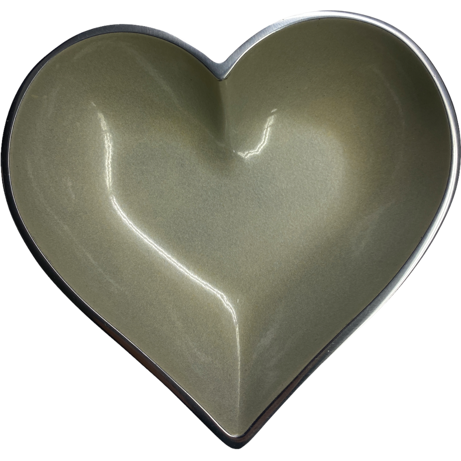 Tiny Beige Heart with Heart Spoon 