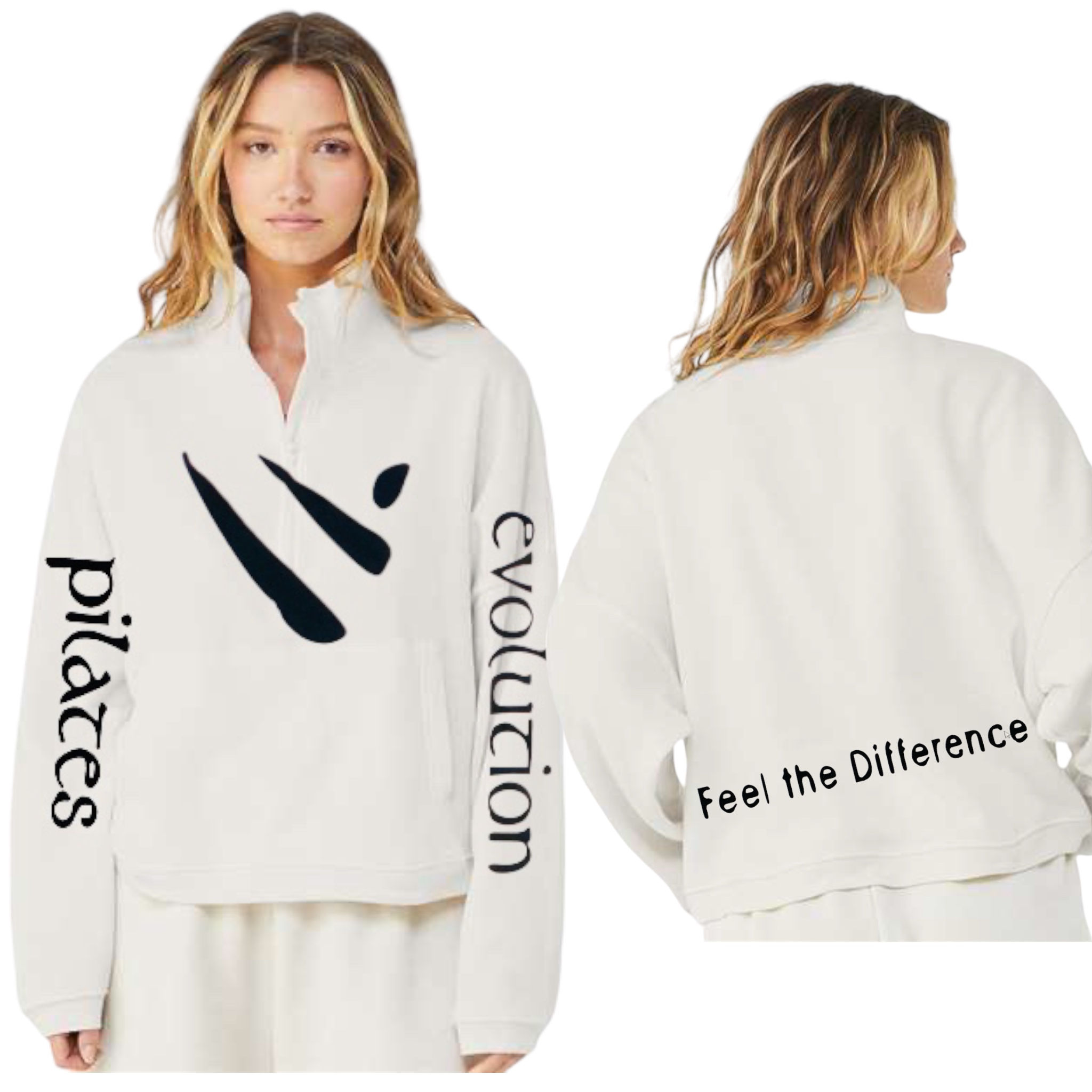 Women’s Sponge Fleece Half Zip Pullover (Bella Canvas)