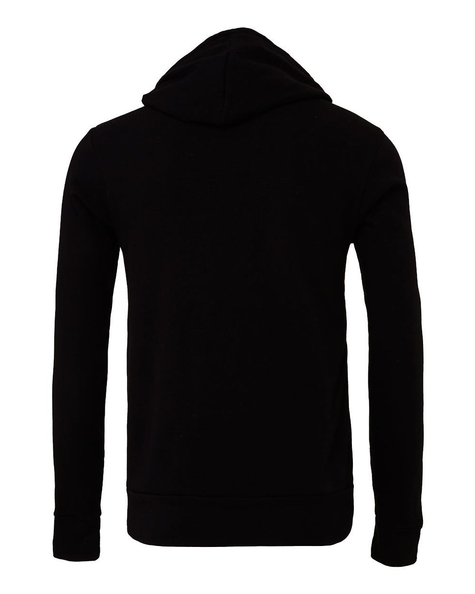 Thumbnail: Adult Unisex Black Sponge Fleece with Evolution Pilates Design