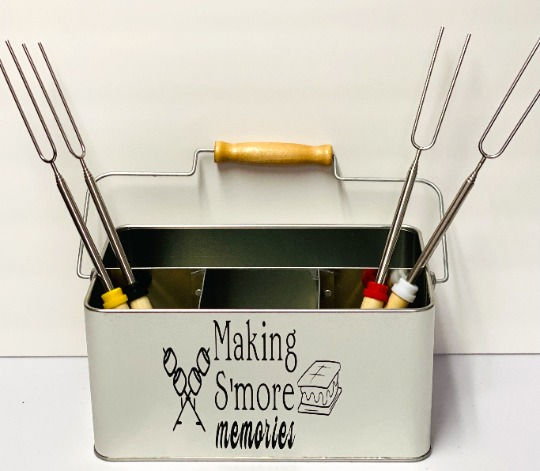 Thumbnail: Personalized S’mores Tin and 4 Personalized S’mores Skewers