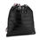 Thumbnail: Black Puffer Sling Cinch Bag with Rainbow Straps