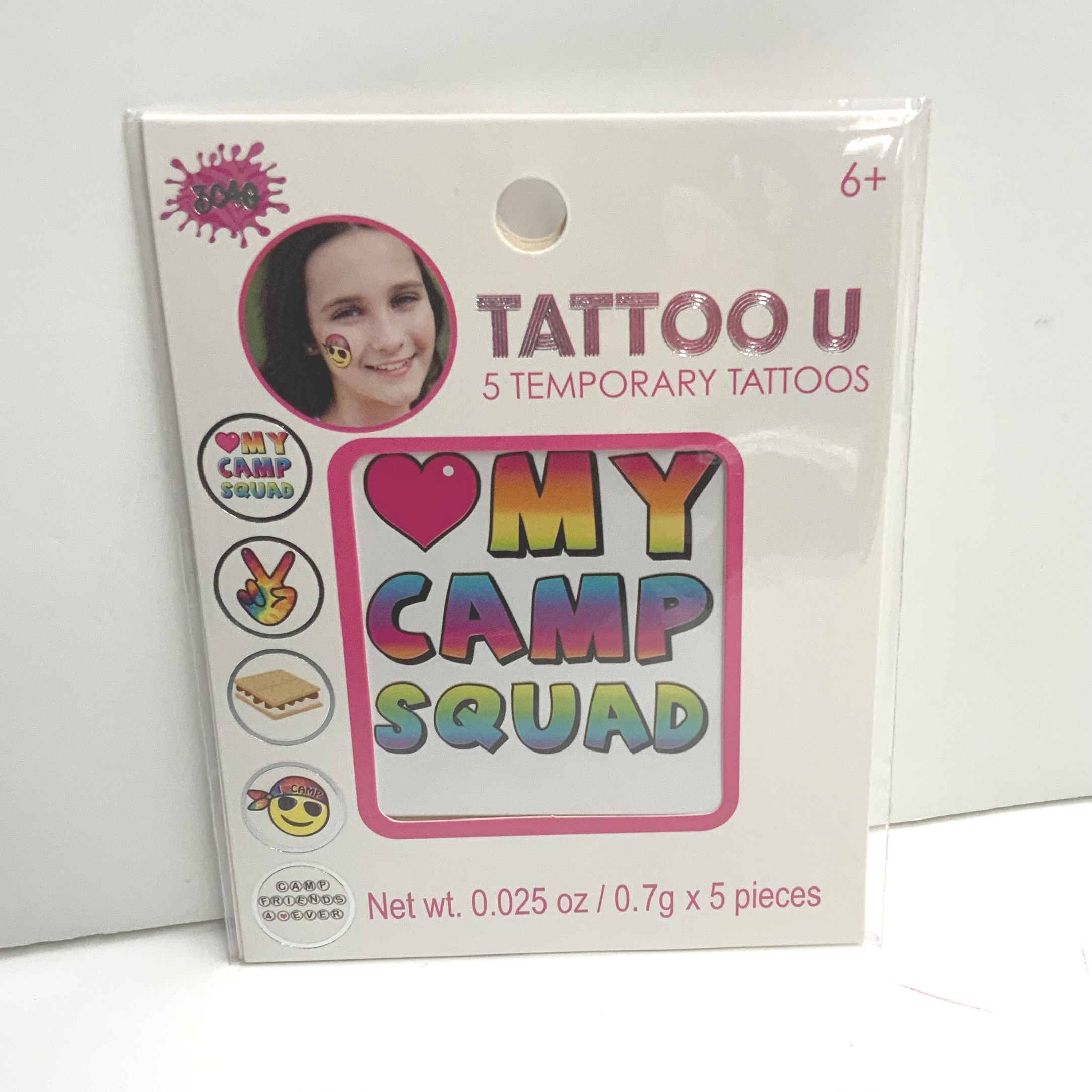 Love My Camp Squad Temporary Tattoos