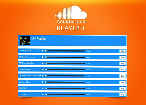 Resultado de imagen de playlist soundcloud