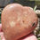 Miniature : Coeur calcite orange