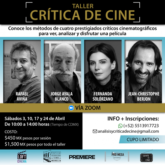 El FICM y Loft Cinema tienen 5 becas para el taller de crítica cinematográfica.