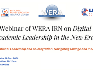 Global Experts Discuss AI and Leadership at WERA IRN Webinar 18 Dec.2024
