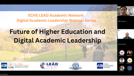 Digital Academic Leadership Webinar Series Webinar 3 – The Future of Higher Education and Digital Academic Leadership 