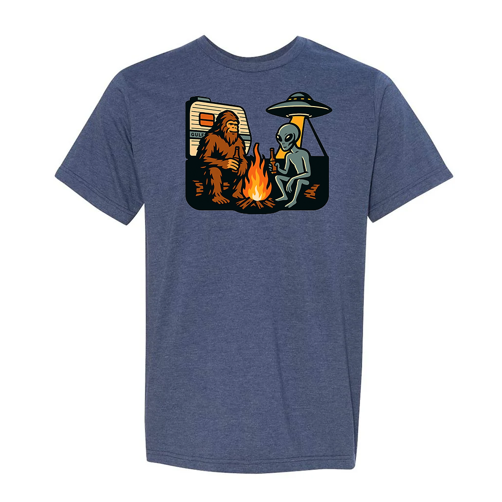 Thumbnail: Bigfoot - Gray Alien Camper: T-Shirt