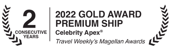 2-Consecutive-Years-2022-Gold-Award-Premium-Ship-Celebrity-Apex-Travel-Weekly-Magellan-Awa