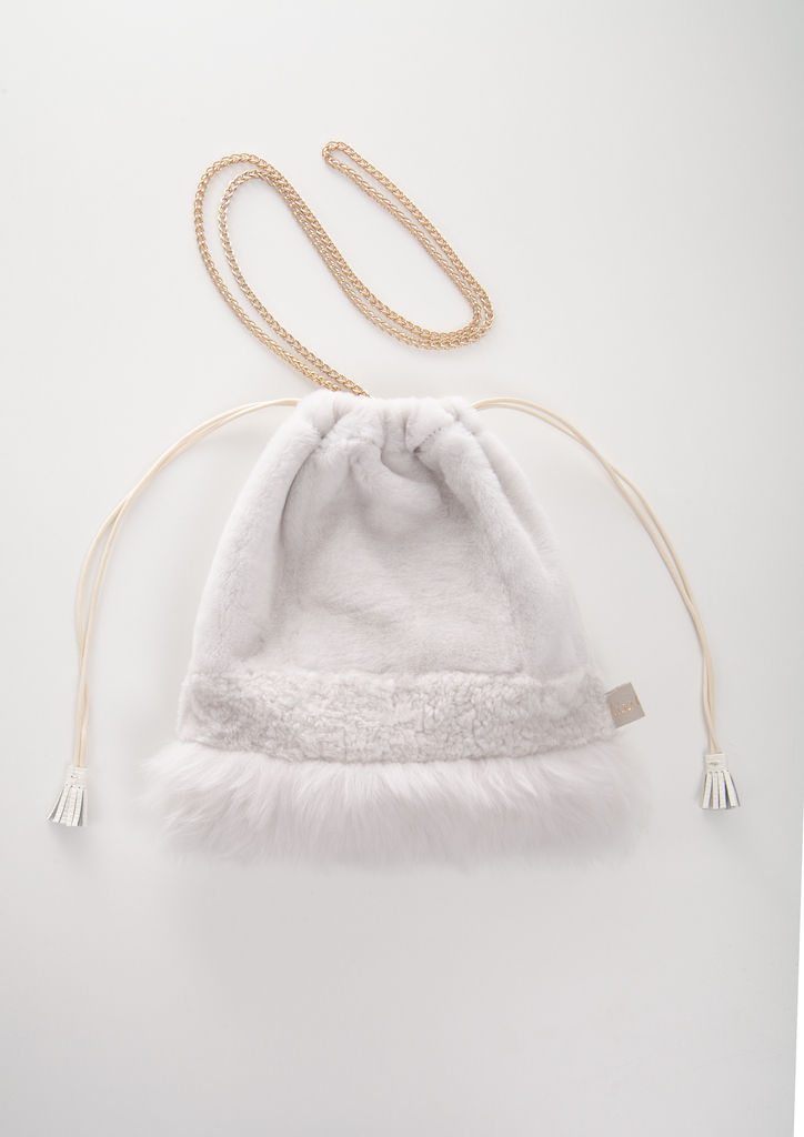 Thumbnail: LCI200 SHEARLING DRAWSTRING BAG MIDI