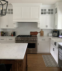 Kitchen White Hood Corbels