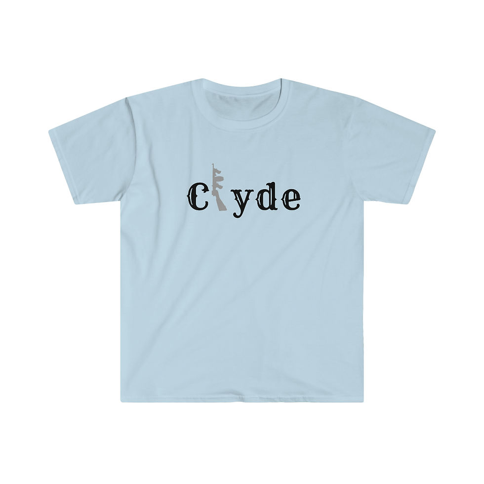 Thumbnail: Copy of Unisex Softstyle T-Shirt Bonnie and Clyde His and Her T-Shirts