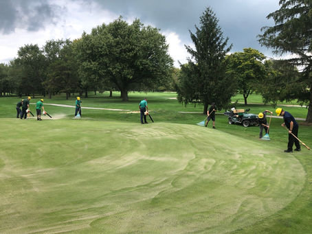 All hands on deck for the Green Aerification !!