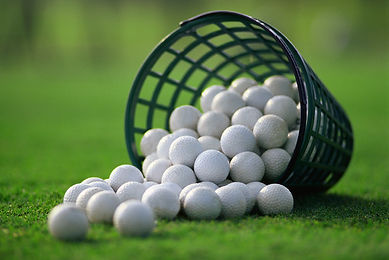 Bucket of practice balls