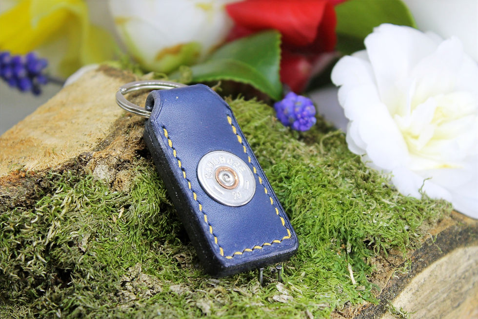Thumbnail: Silver 20 bore Shot Gun Cartridge Key Ring Classic