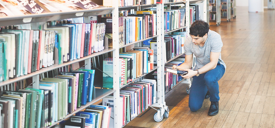 Man in Library