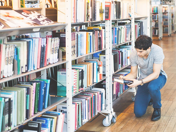 Man in Library