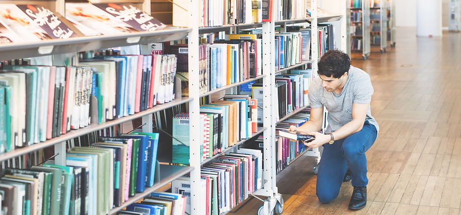 Man in Library