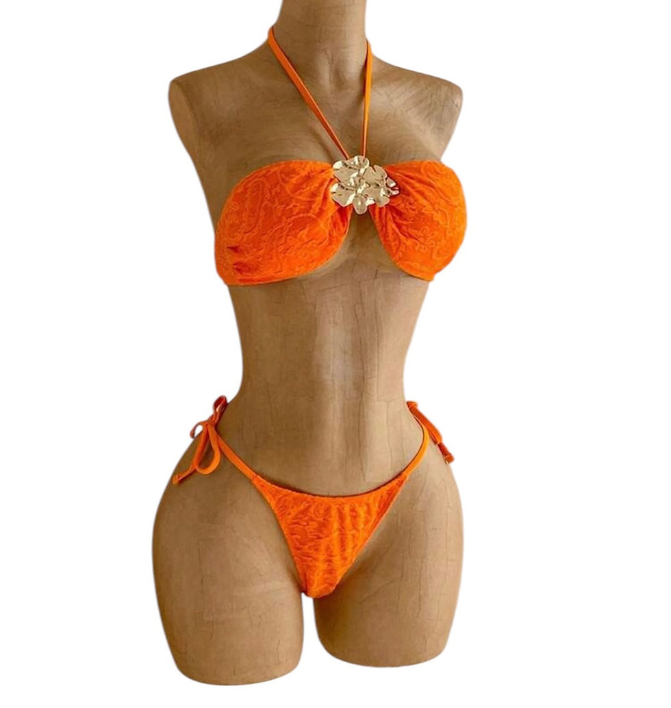 Miniature : Sunshine Forever Bikini Set 3 pieces - Orange