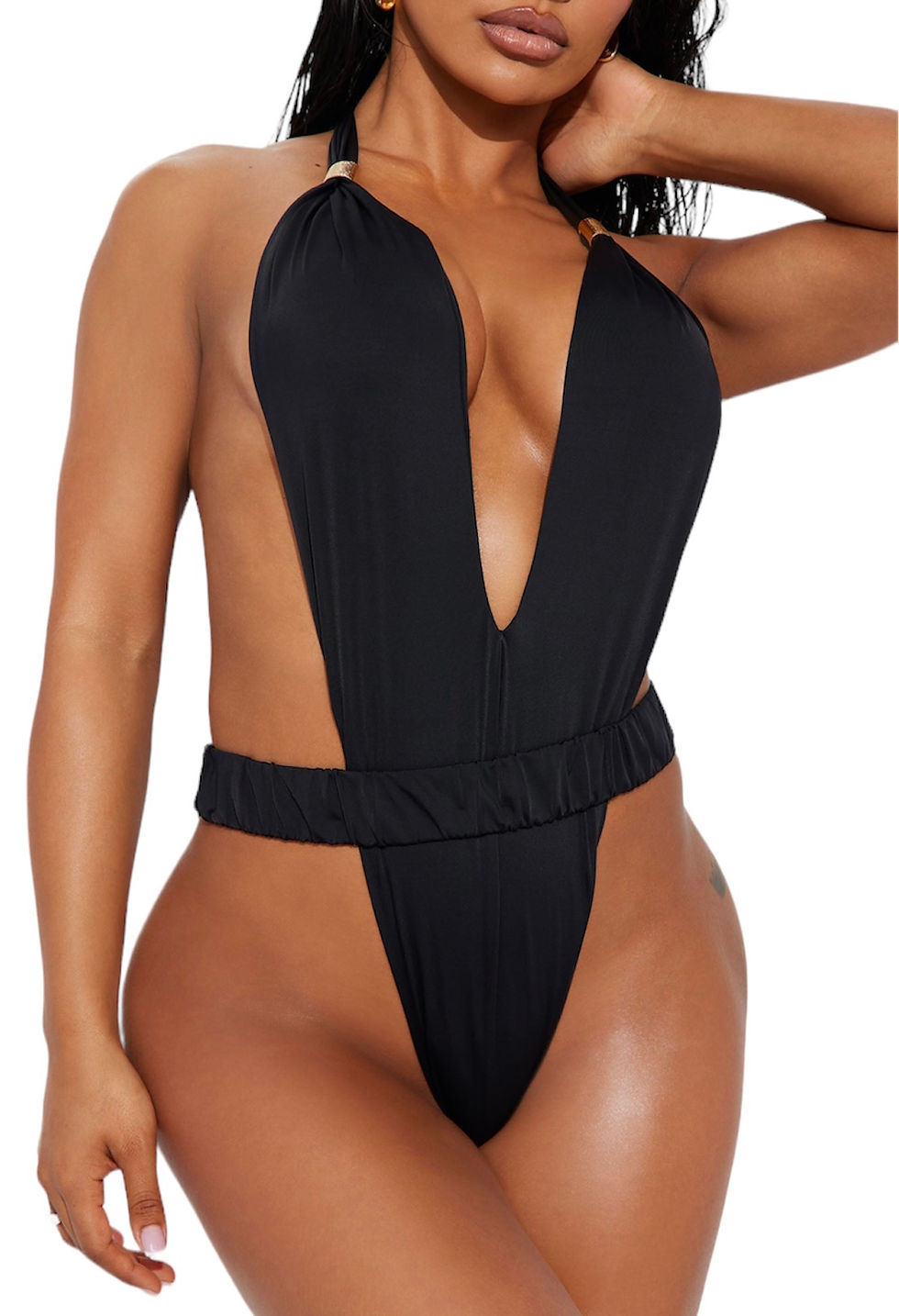 Miniature : sexy, plage, spa, bikini noir 