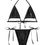 Thumbnail: Champagne Sippin 2 pieces bikini set - Black