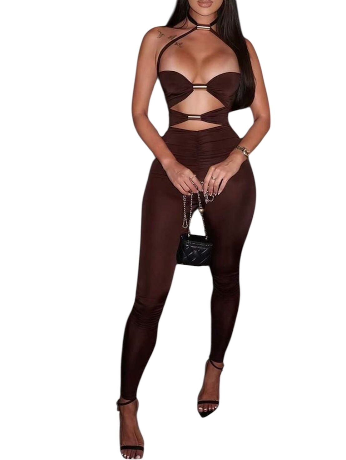 Get it Sexy Jumpsuit - Brown