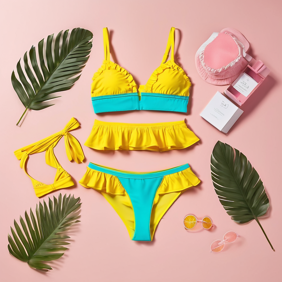 Ruffled Two-Piece Set