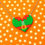 Miniatura: Head Elf heart necklace displayed on an orange background and surrounded by gold stars