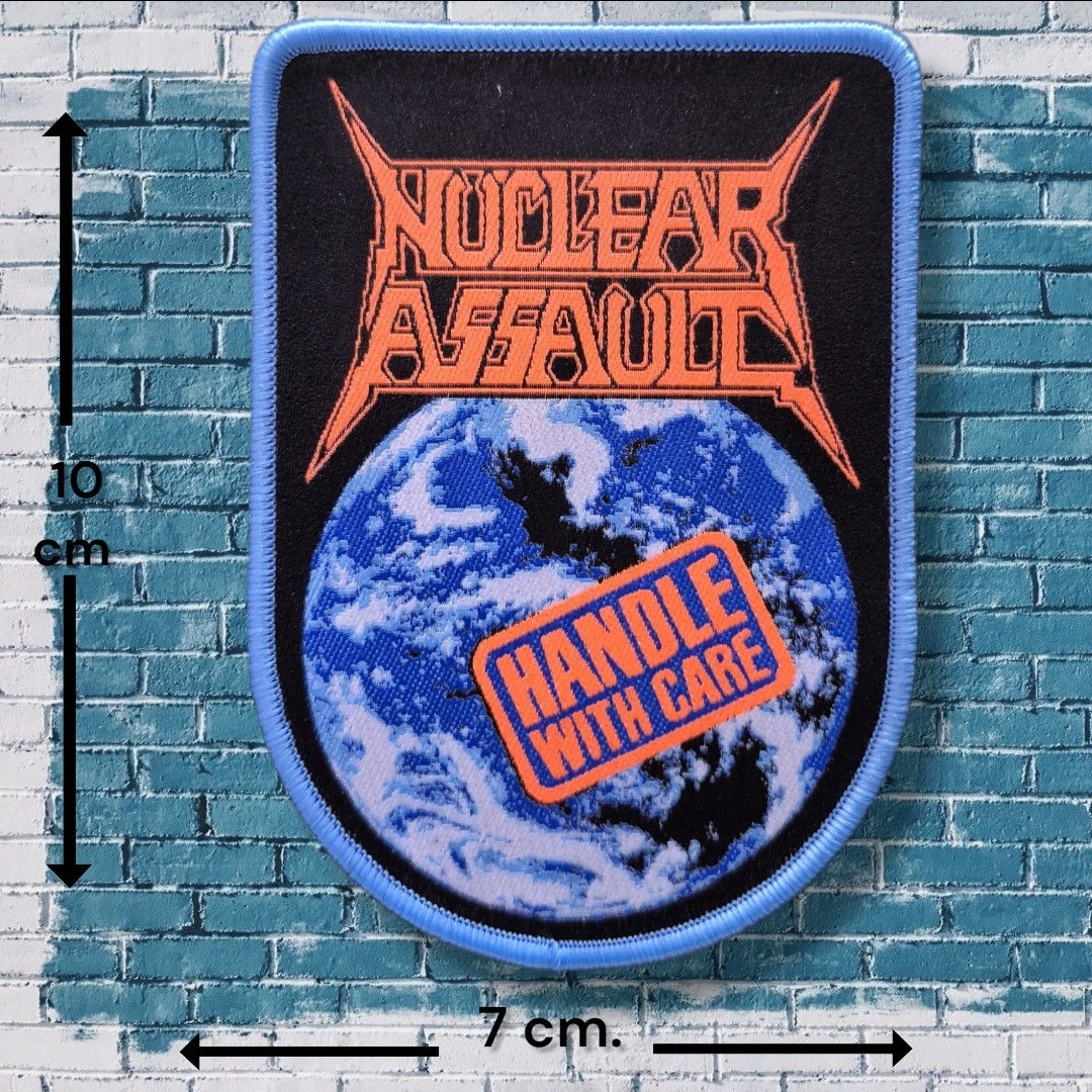 NUCLEAR ASSAULT - Handle With Care WOVEN PATCH
