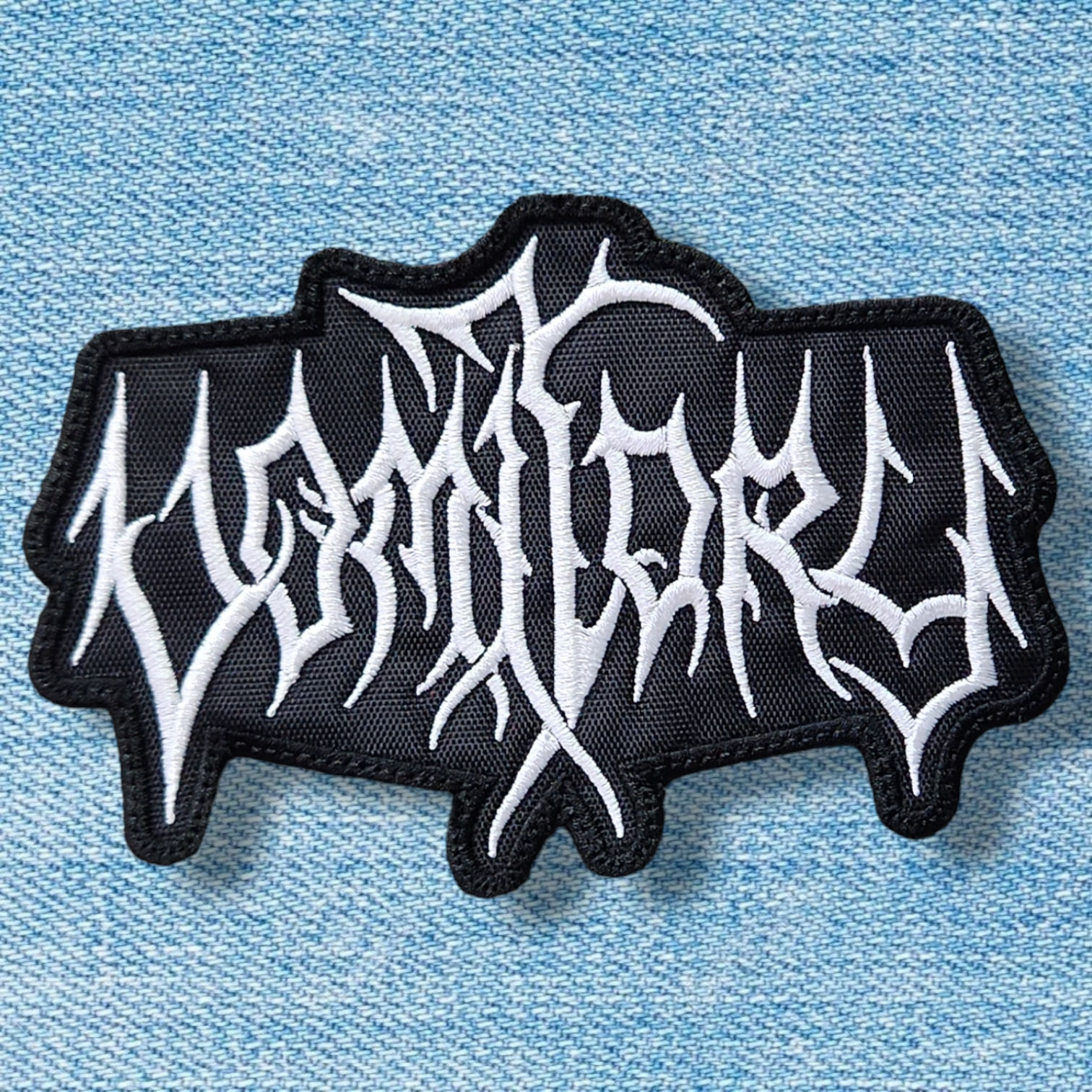 VOMITORY - Shaped Logo EMBROIDERED PATCH