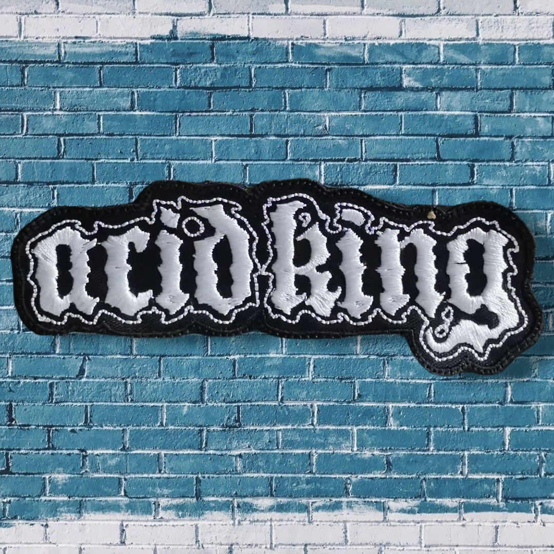 ACID KING - Logo Blanco PARCHE BORDADO