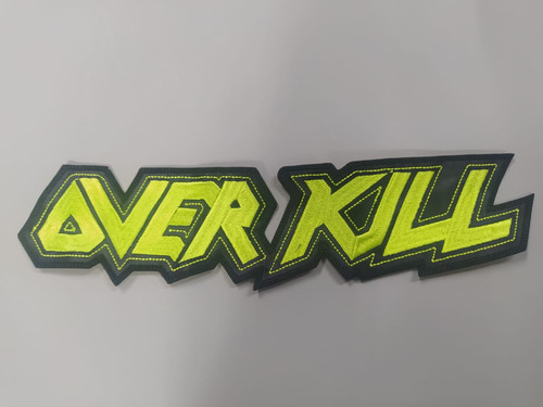 OVERKILL - LOGO EMBROIDERED BACK PATCH | black-wings