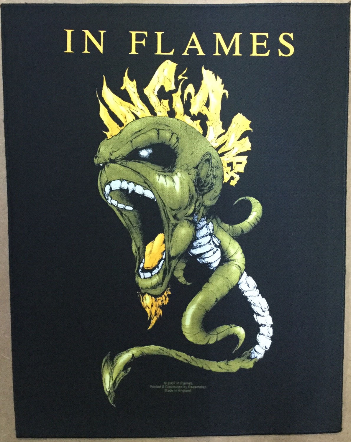 IN FLAMES - punk Back Patch