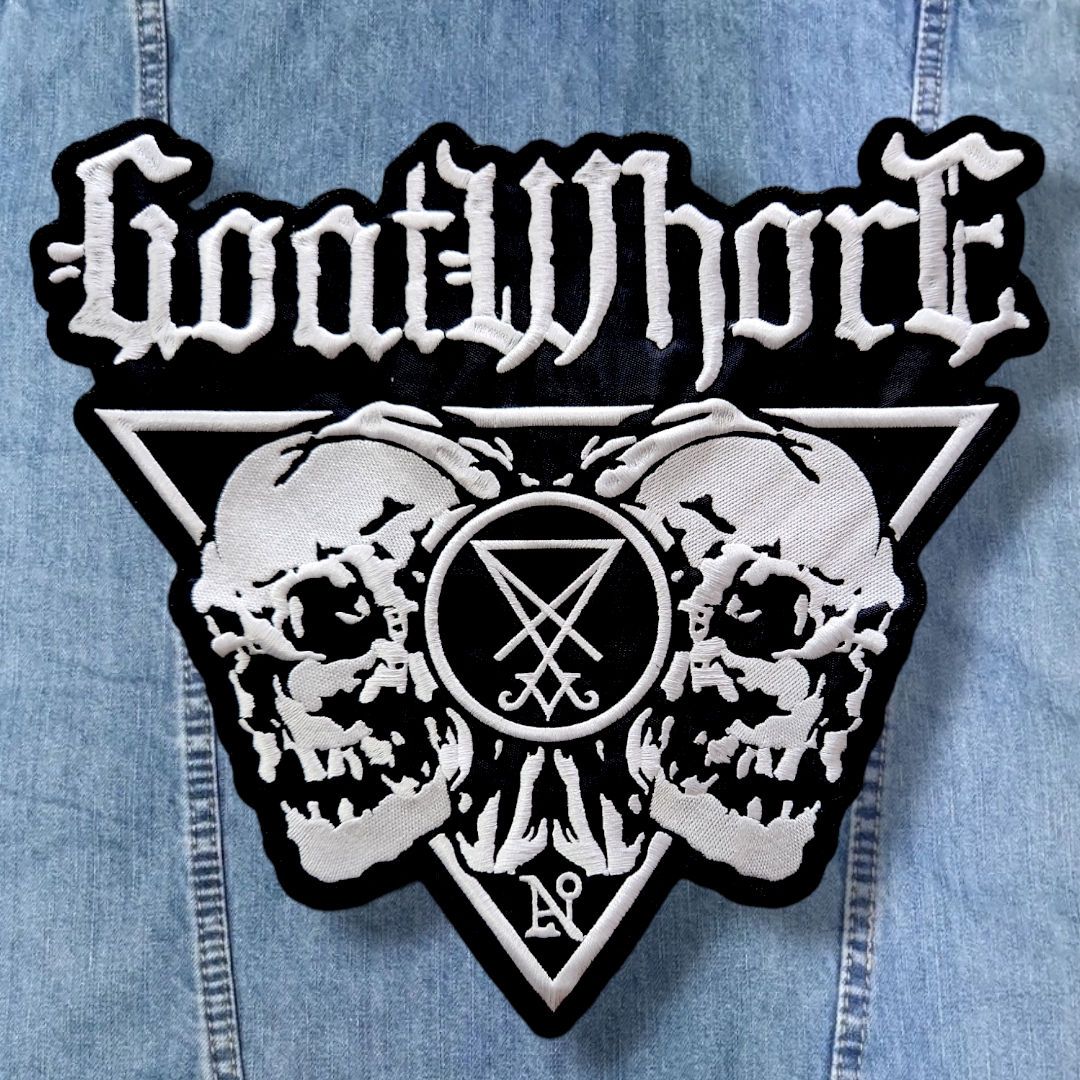 GOATWHORE - Logo Skulls EMBROIDERED Back Patch 