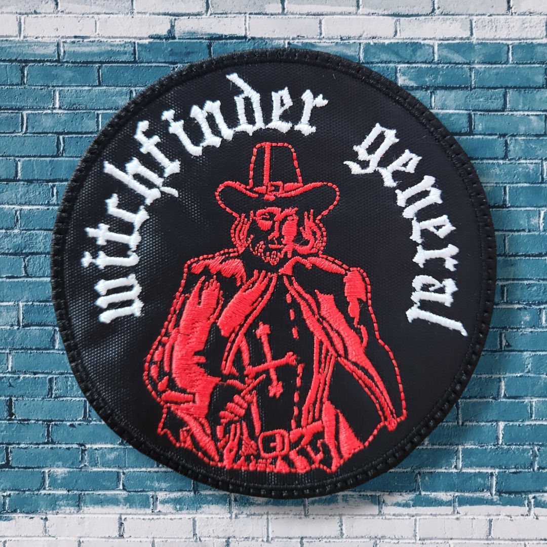 WITCHFINDER GENERAL - Logo General (Round) EMBROIDERED PATCH