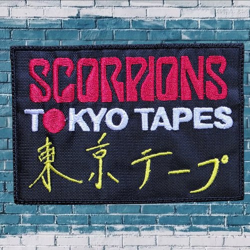 SCORPIONS - TOKYO TAPES EMBROIDERED PATCH | black-wings