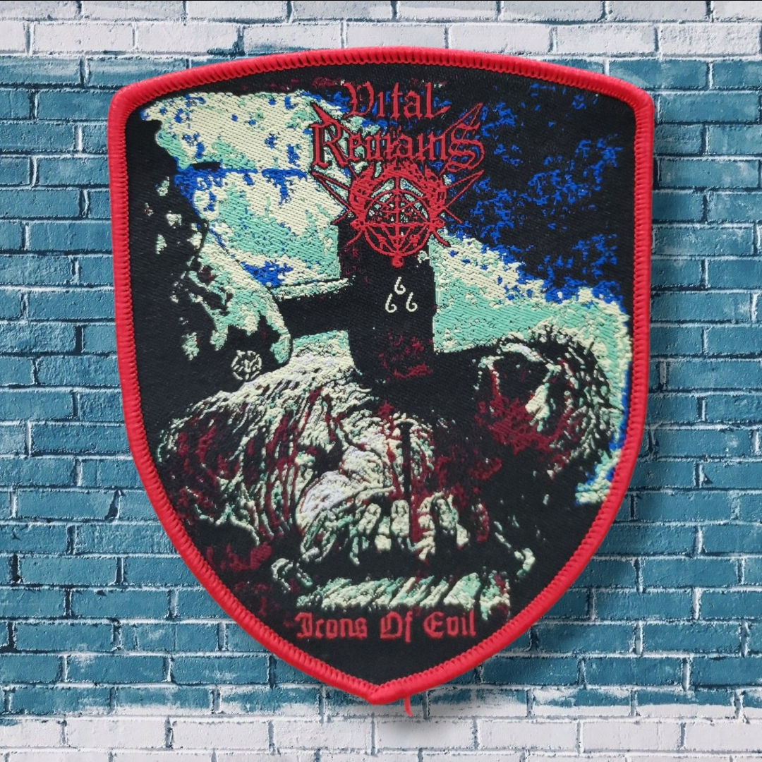 VITAL REMAINS - Icons of Evil WOVEN PATCH