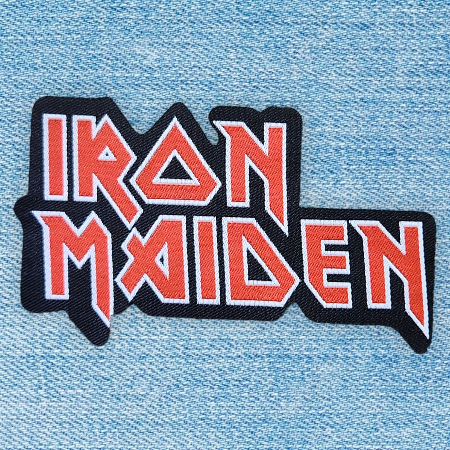 IRON MAIDEN - Logo (shaped) WOVEN PATCHE