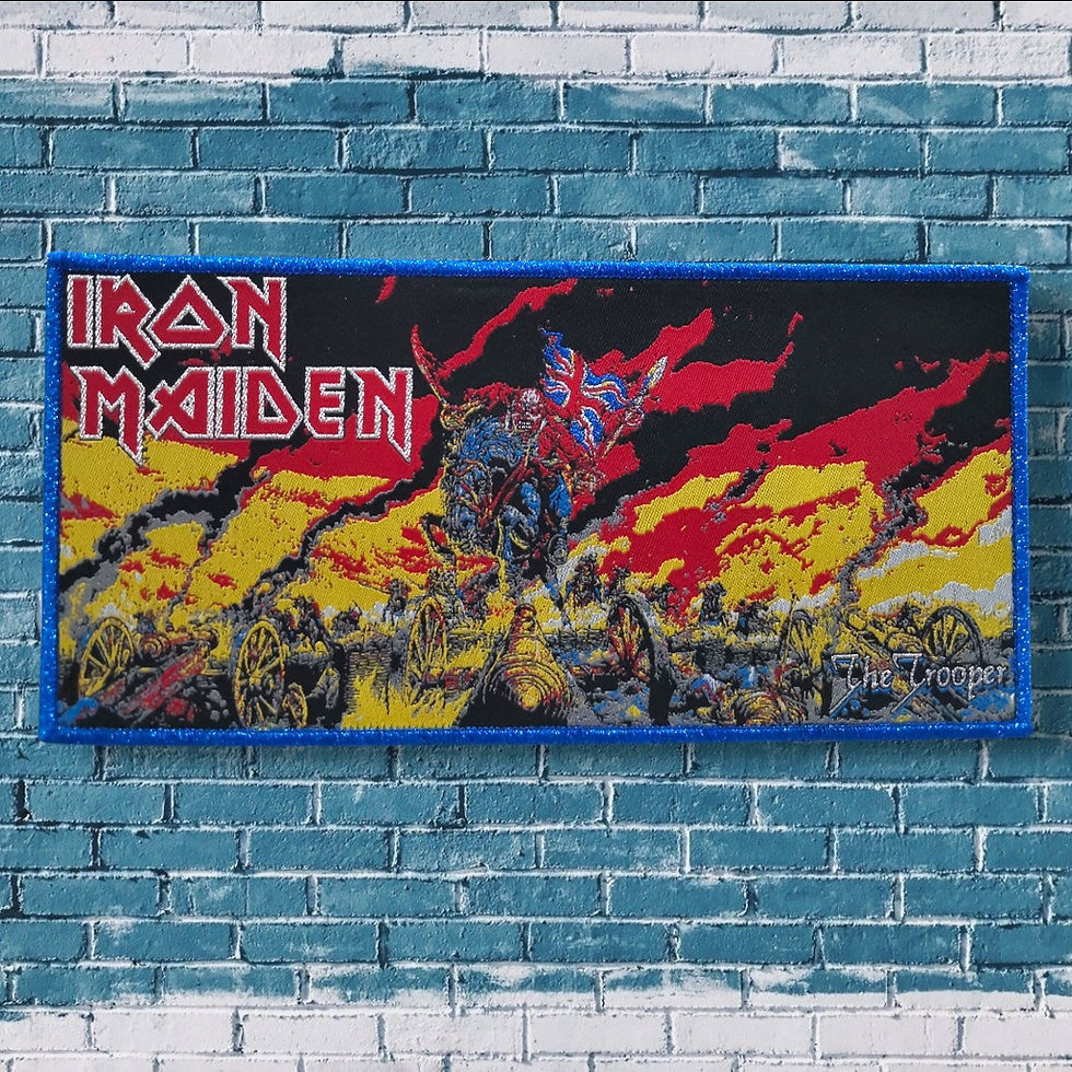 Thumbnail: IRON MAIDEN - The Trooper (Double strip) WOVEN PATCHE