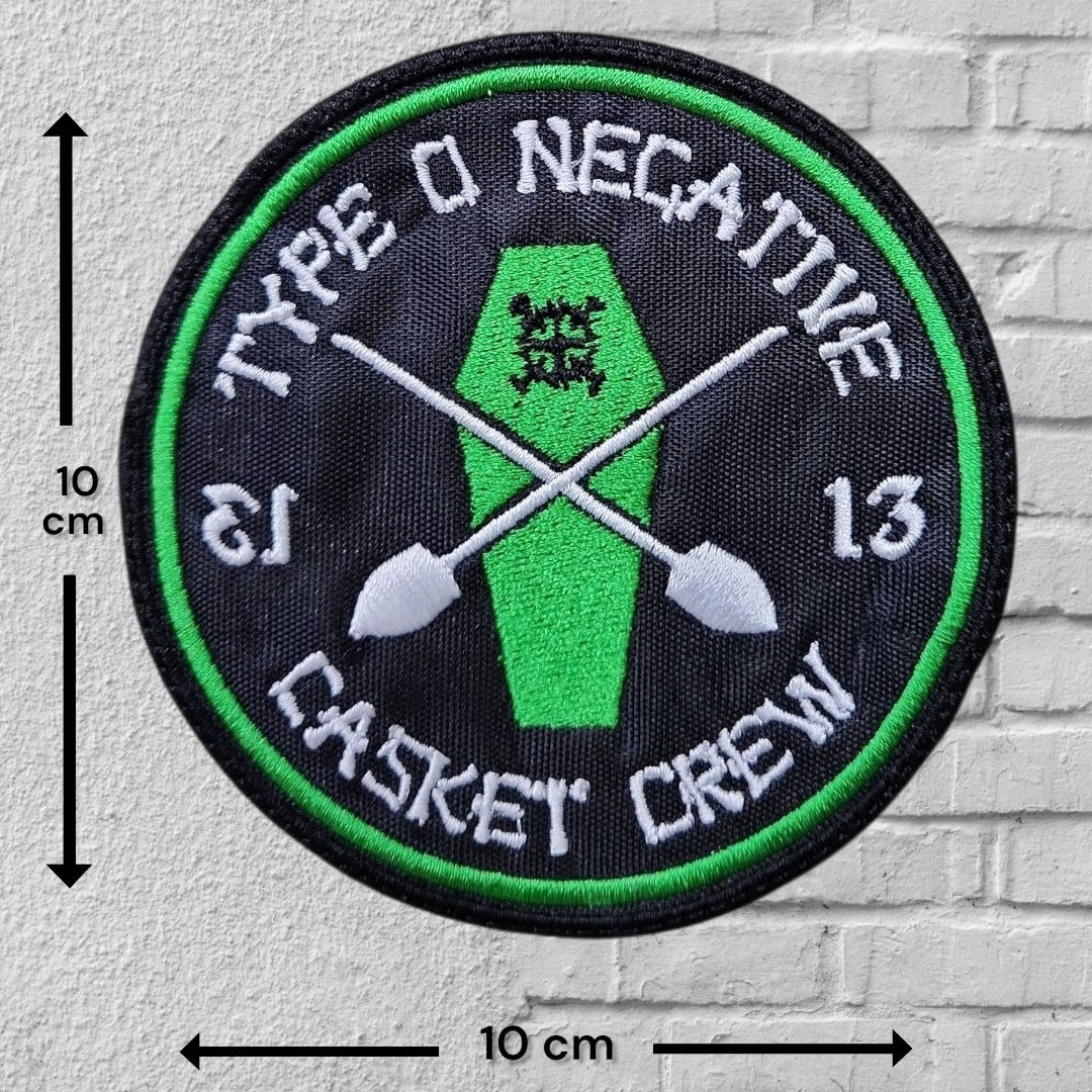 TYPE O NEGATIVE- 13 Casket Crew EMBROIDERED PATCH
