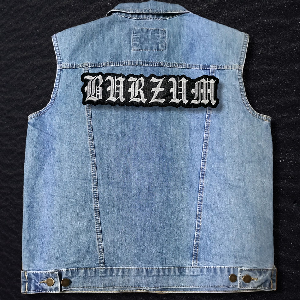 Thumbnail: Burzum - White Logo Back Patch 