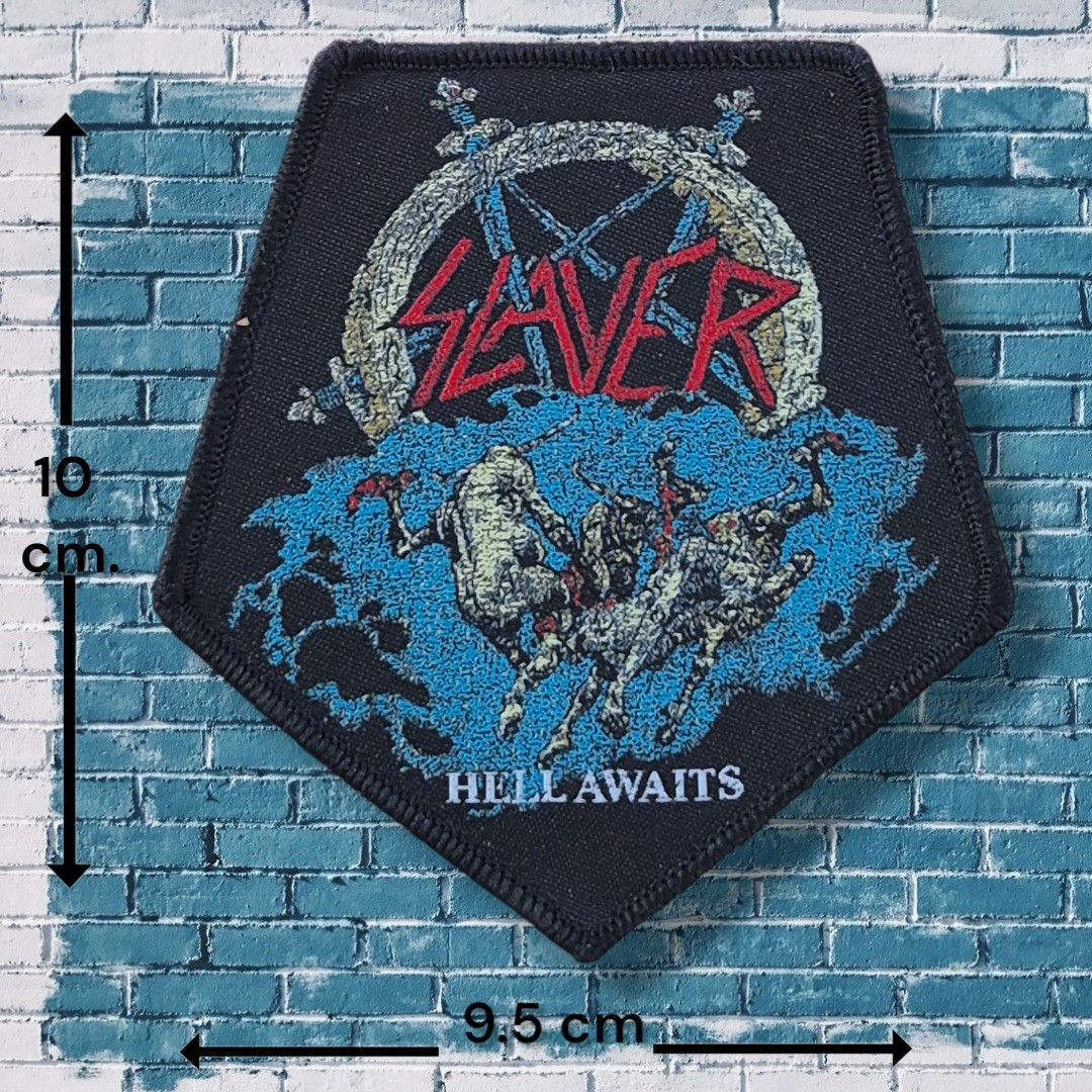 SLAYER - Hell Awaits (pentagon) WOVEN PATCH