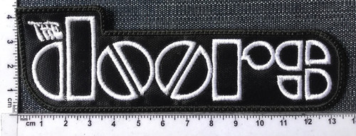 THE DOORS - Logo EMBROIDERED PATCH | black-wings