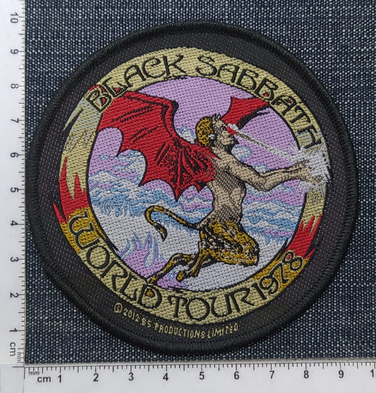 BLACK SABBATH - World Tour 1978 WOVEN PATCH 