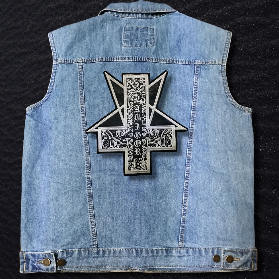 Thumbnail: Abigor - Logo Inverted Cross Embroidered Back Patch