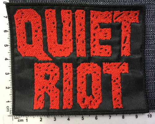 QUIET RIOT - LOGO EMBROIDERED PATCH | black-wings