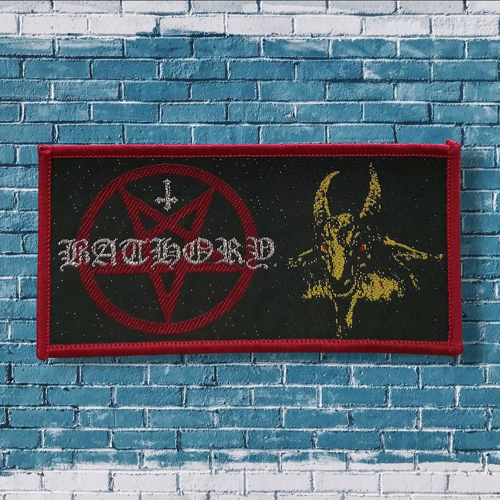 Thumbnail: BATHORY - Pentagram Goat WOVEN PATCH 