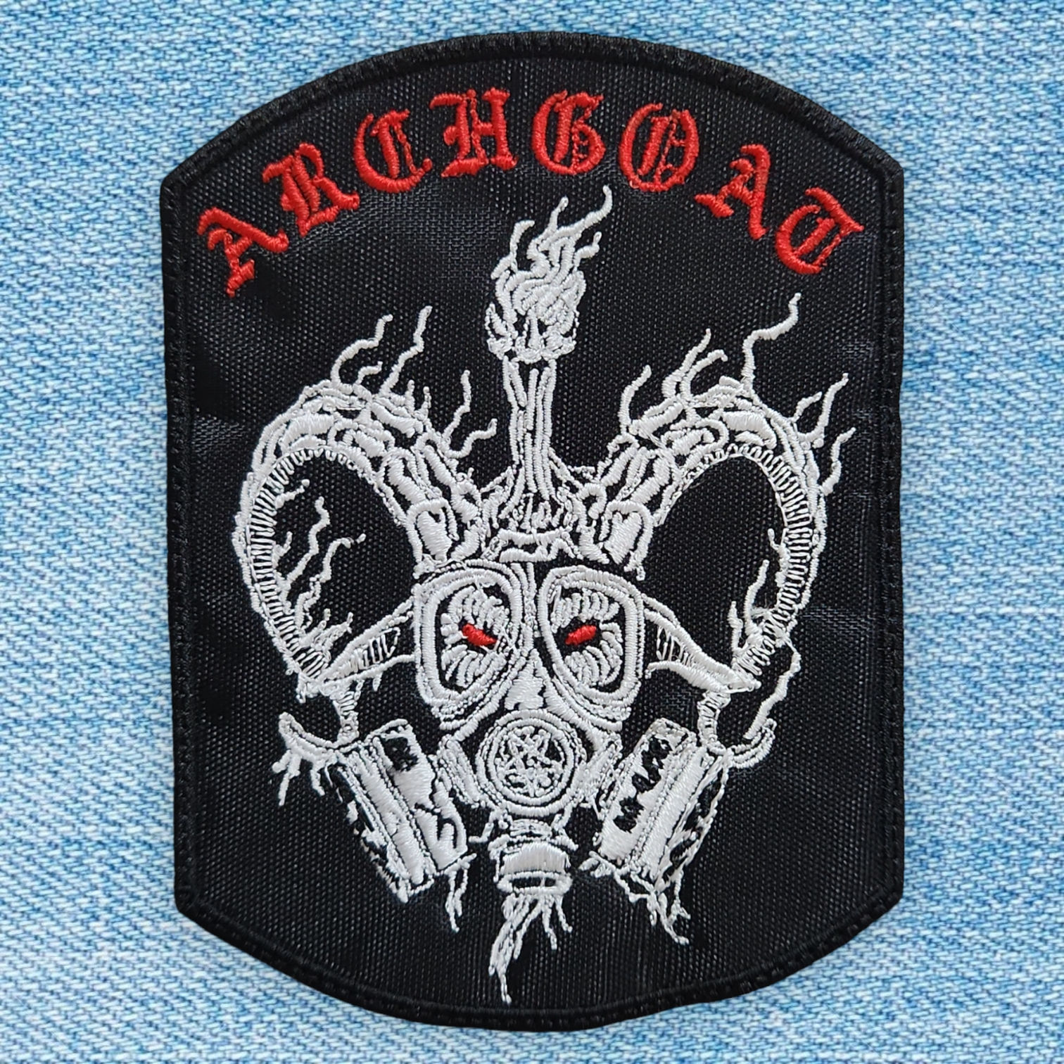 ARCHGOAT - Logo Goat Mask Embroidered Patch