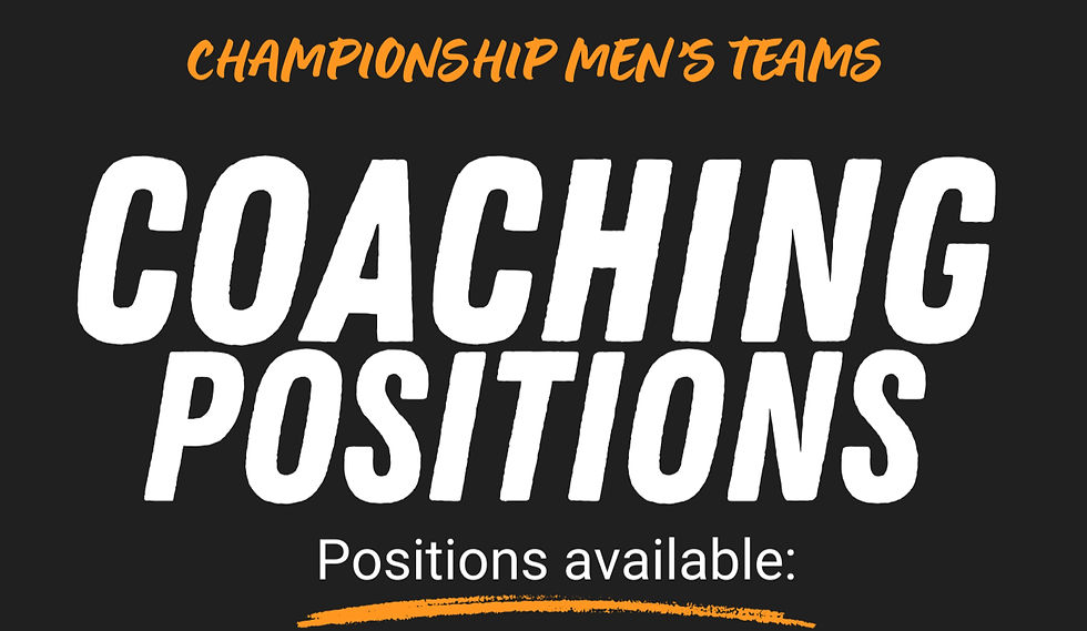 2026 CHAMPIONSHIP MEN'S COACHING POSITIONS